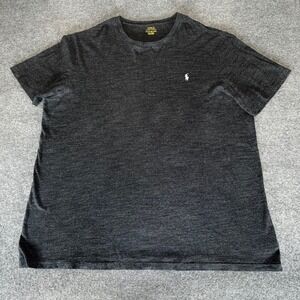Polo Ralph Lauren 2XLT Mens T-Shirt Gray Cotton Classic Fit Short Sleeve Tee